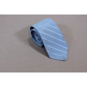Brooks Brothers Makers and Merchants Blue Striped Tie Business Silk Cotton 3.25"